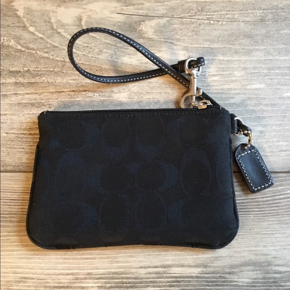 Black Coach Wristlet - Picture 2 of 4